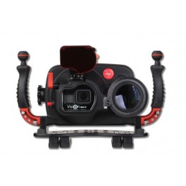 Hugyfot Vision custodia subacquea in alluminio per GoPro Hero 5 e 6 - Macro kit