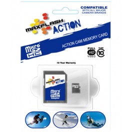 MaxFlash Action High Speed Micro SD Memory Card 8GB (Class 10)