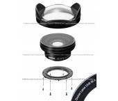 Inon Lens Kit UWL-95 C24 M67 (Type 1) + Inon Dome Lens Unit III A (Acrilico)