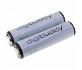 Batteria Digibuddy 18650 - x2 Batterie Li-Ion Ricaricabili 3,7V 2600mAh/9,6Wh
