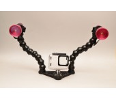 Kit illuminazione CREE 1000 Lumen 2 torce  per GoPro