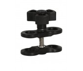 FLEX-ARM Clamp blocca sfere 25 mm tappo Nero/Rosso