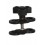 FLEX-ARM Clamp blocca sfere 25 mm tappo Nero/Rosso