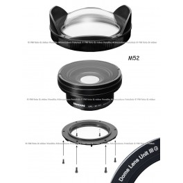 Inon Lens Kit UWL-95 C24 M52 + Inon Dome Lens Unit III G (Cristallo Ottico)