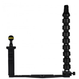Seafrogs TS-10 Staffa in alluminio con impugnatura destra e braccio flexi a sinistra Seafrogs TS-10 Staffa in alluminio con impugnatura destra e braccio flexi a sinistra