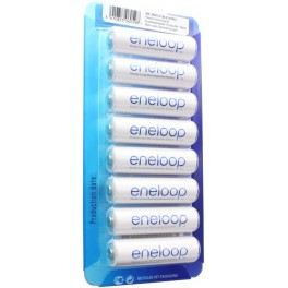 Panasonic Eneloop 8 AA BK-3MCCE 2000mAh,Confezione da 8 Panasonic Eneloop 8 AA BK-3MCCE 2000mAh,Confezione da 8