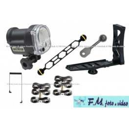  Sea&Sea YS-01 Solis Kit  Flash Subacqueo + Staffa impugnatura e Bracci Sea&Sea + fibra ottica 