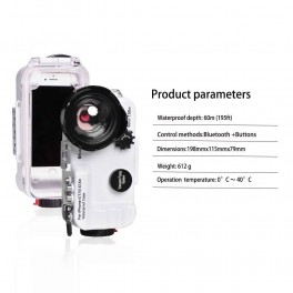 Seafrogs iPhone 6/7/8/X/XR Custodia Sub con Bluetooth Seafrogs iPhone 6/7/8/X/XR Custodia Sub con Bluetooth