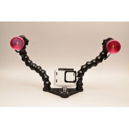 Kit illuminazione CREE 1000 Lumen 2 torce  per GoPro