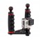 FLEX-ARM Mini staffa sub Action Cam doppia impugnatura con sfere 25mm