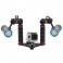 FLEX-ARM Mini staffa sub Action Cam doppia impugnatura con sfere 25mm