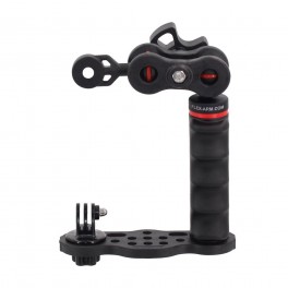 FLEX-ARM Staffa Go-Tray impugnatura sfera 25mm clamp e terminale YS, supporto action cam GoPro