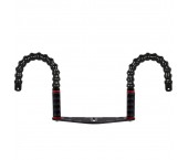  Staffa per Custodie Sub Doppia Impugnatura con bracci flessibili terminale YS-320x75x8mm
