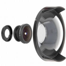 Ikelite 64362 Dome Port for Olympus FCON-T02 Kit with Fisheye Lens for OM System TG-7, Olympus TG-6