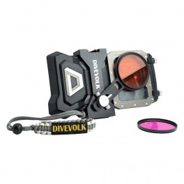 DIVEVOLK Kit filtro custodia sub SeaTouch 4 Max per iPhone e Android